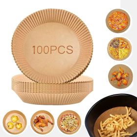 Air Fryer Liners , 100 Pcs Disposable Paper Liner For Roasting Microwave