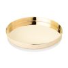 Belmont Round Serving Tray in Gold Viski®