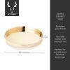 Belmont Round Serving Tray in Gold Viski®