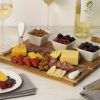 Acacia & Slate Cheese Board Set w/Ceramic Bowls by Twine Liv