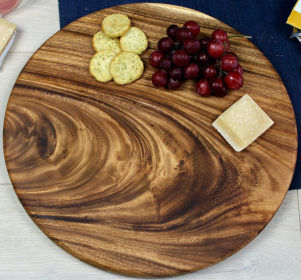 Round Charcuterie Board (size: large)